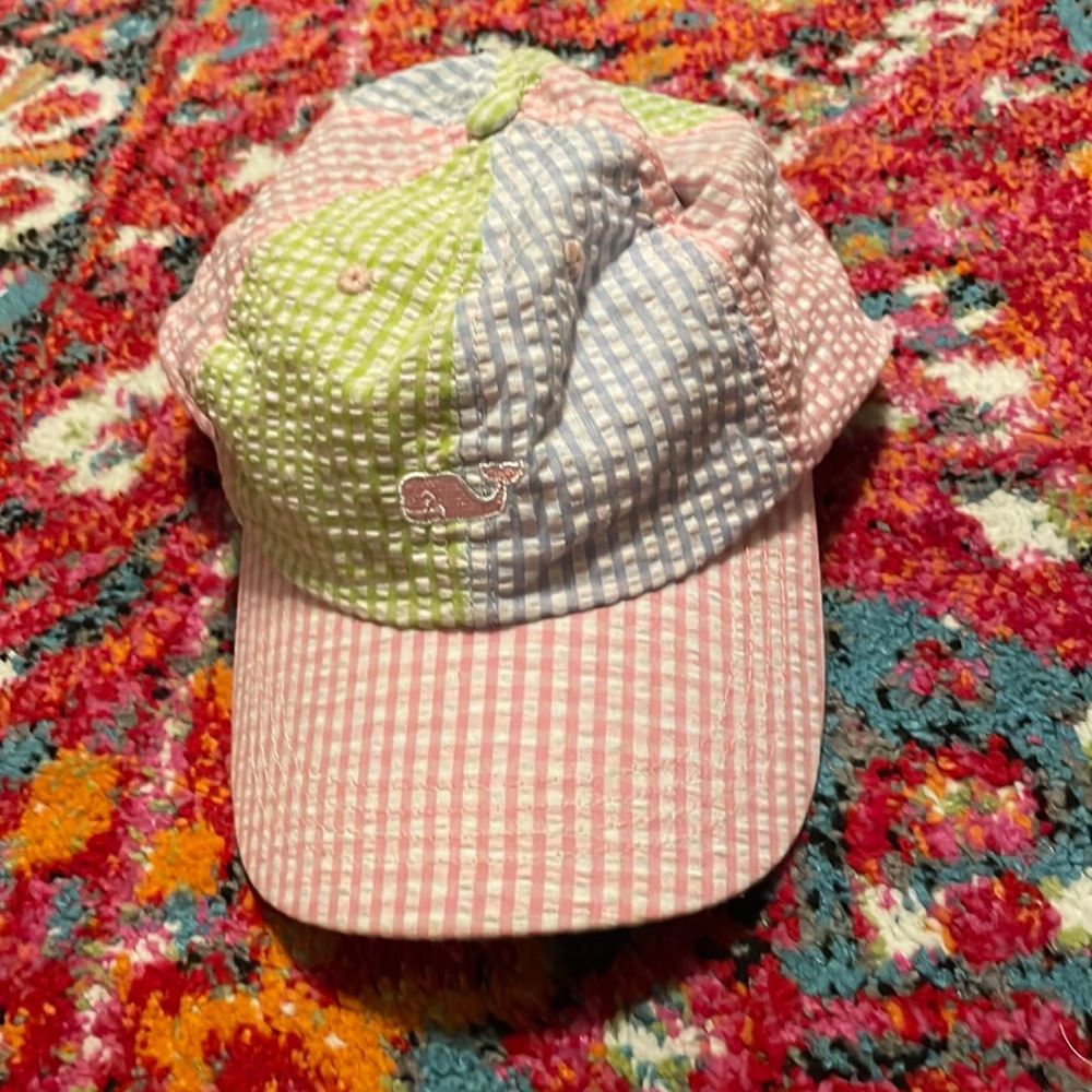 Vineyard Vines Seersucker Baseball Cap